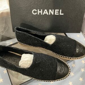 CHANEL Espadrilles Tweed Pattern GOA/Luxury Shoes